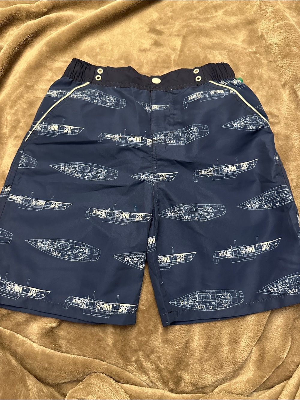 Navy battle ships Print Swim Shorts